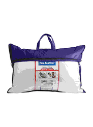 Fine Feather Quilted Pillow, 1000g, White