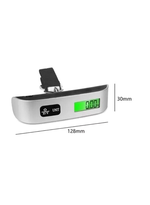 Portable Digital Travel Luggage Scale, Grey/Black