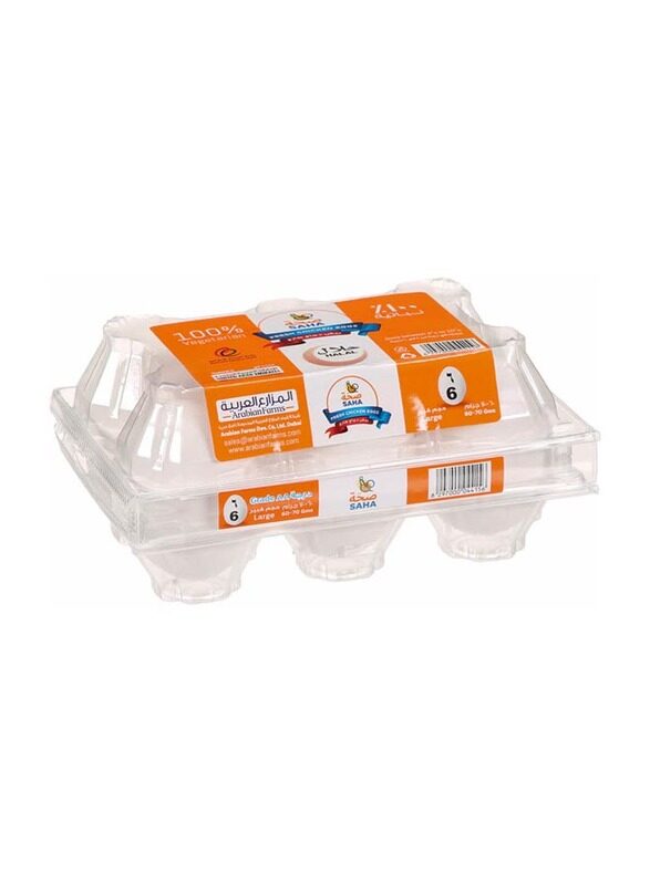 

Saha Dubai Large White Eggs, 6 Pieces