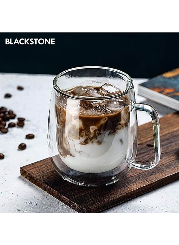 Blackstone 300ml 2-Piece Glass Tumbler Set, Clear