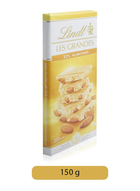 Lindt Les Grandes White Almond Chocolate - 150g