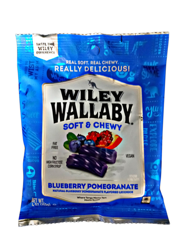 Wiley Wallaby Soft & Chewy Blueberry Pomegranate Candy, 113g