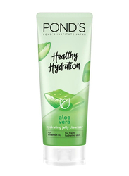 Pond's Healthy Hydration Gel Facial Cleanser for fresh Hydrated Skin Aloe Vera with 100% Natural Origin Aloe Vera Extract & Vitamin B3 Niacinamide, 100ml