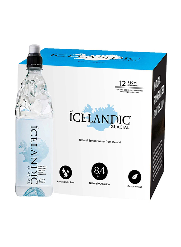 Icelandic Glacial Natural Mineral Water Pet - 12 x 750ml
