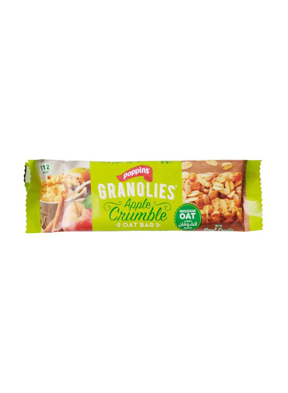 

Poppins Grano Apple Crumble Oat Bar, 30g