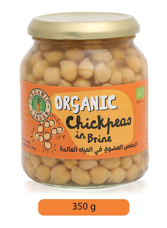 Organic Larder Chick Peas in Brine, 350g