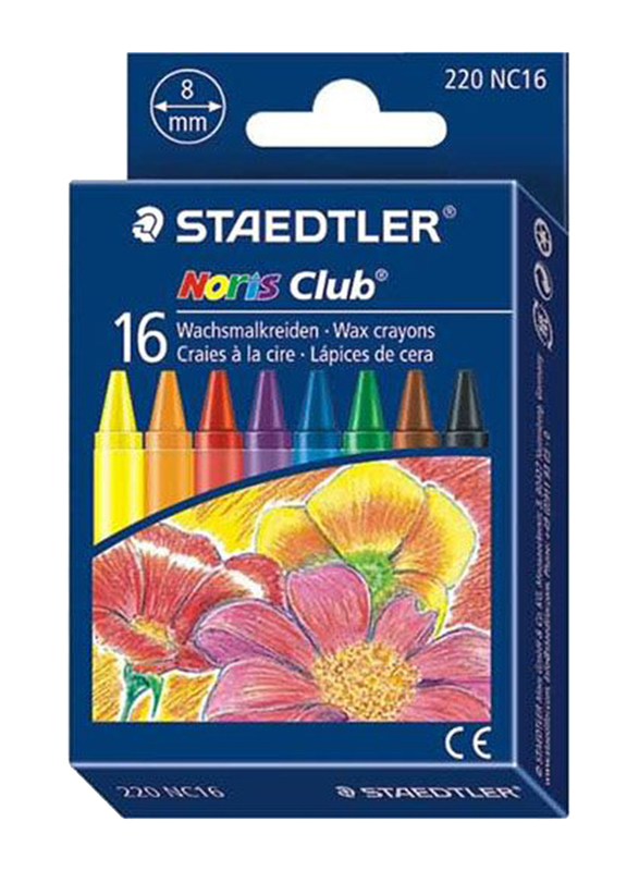 Staedtler Noris Club Wax Crayon, 16 Piece, Multicolour