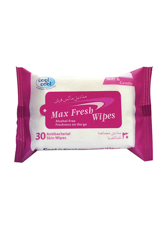 

Cool & Cool Max Fresh Wipes, 30 Sheets