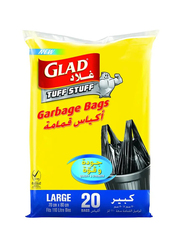 Glad Tuff Stuff Garbage Bag Large Black Handle Tie - 110 Ltr x 20 Bags
