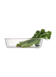 Lock & Lock Rectangular Oven Heat Resistant Glass Container, 1L, LLG445, Clear