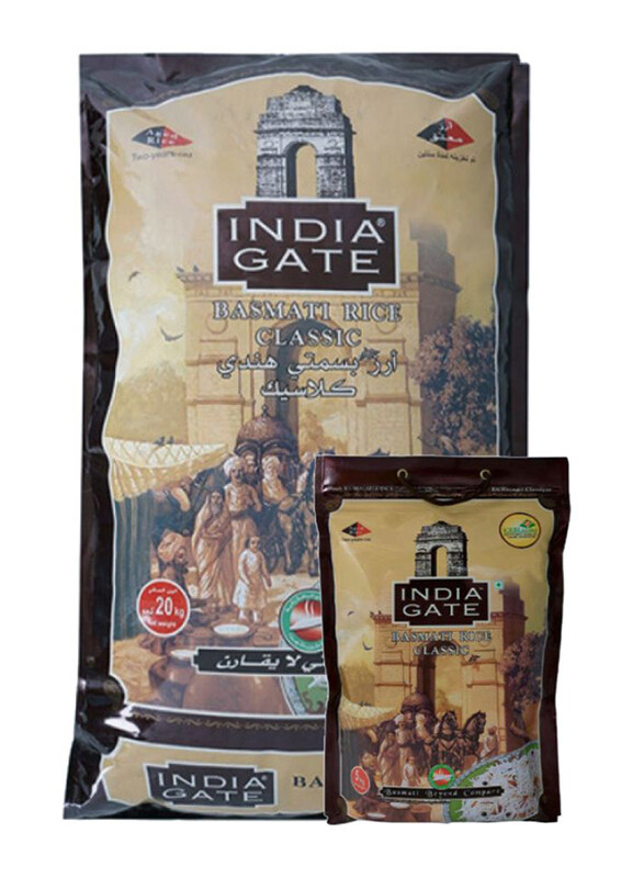 

India Gate Classic Basmati Rice, 20 Kg + 5 Kg