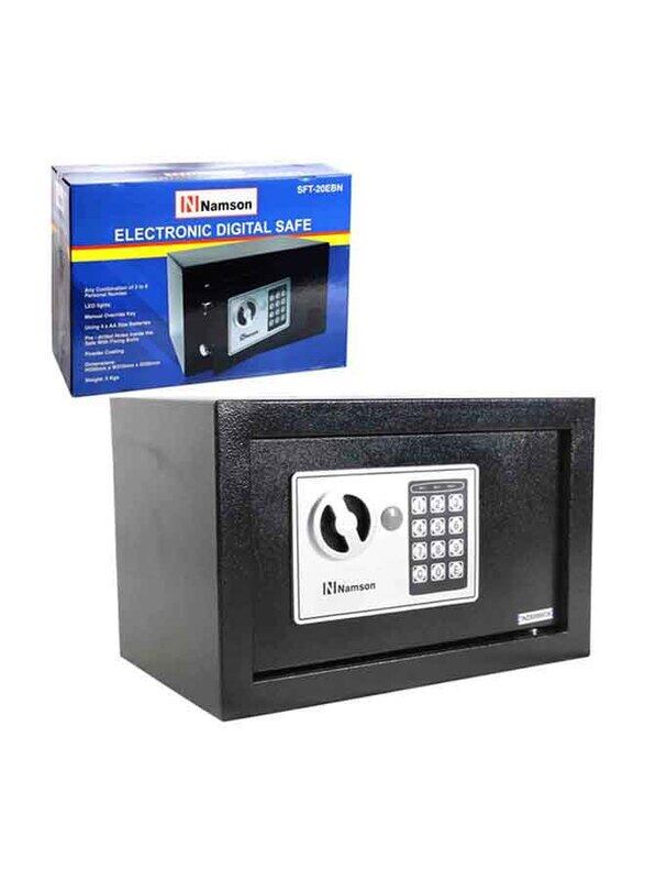 Namson Electronic Digital Safe Box, Sft-20Ebn, Black