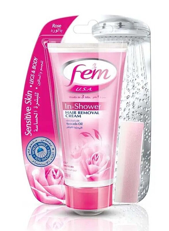 

Fem Shower Hair Remover Cream Rose, 150ml
