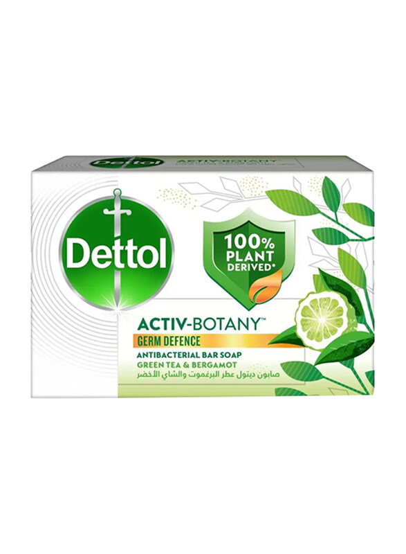 

Dettol Bar Soap Active Botany Green Tea & Bergamot Germ Defence, 110gm