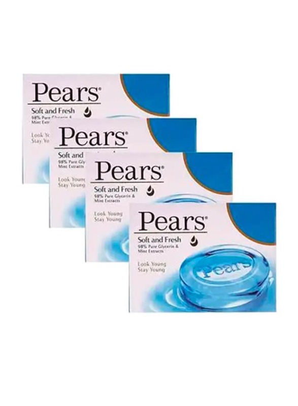 Pears Soft & Fresh Soap, 4 x 125gm