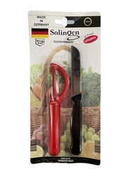 Solingen 2-Piece Solid Handle Colour Knife & Peeler-P Set, Assorted