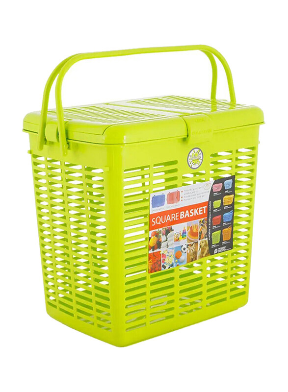 

Pioneer PN812 Square Basket with Handle, Green