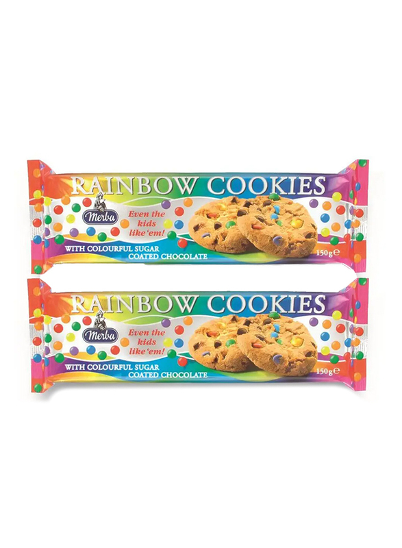 Merba Rainbow Cookies, 2 x 150g