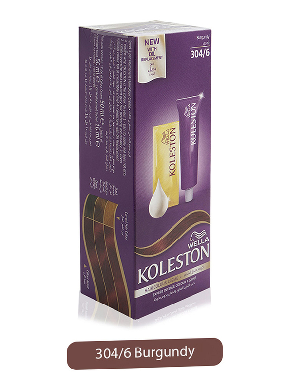 Wella Koleston Color Cream Semi-Kit, 304/6 Burgundy, 100ml