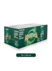 Perrier Natural Mineral Water with Gas - 10 x 250ml