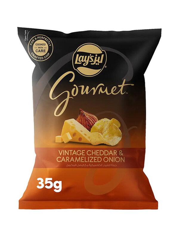 

Lay's Gourmet Cheddar & Caramelized Onion Flavor Chips, 35g