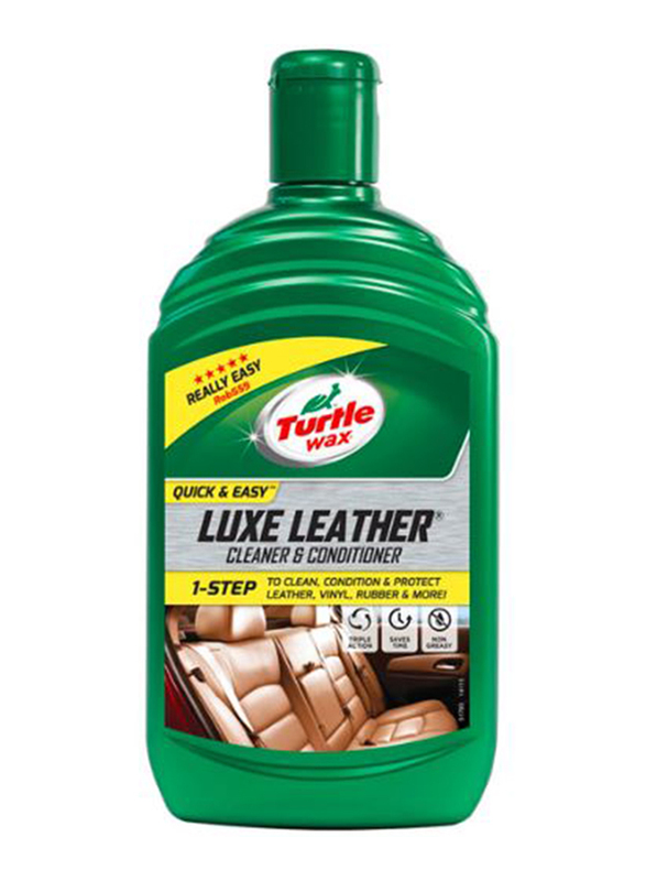 Turtle Wax 500ml Leather Cleaner & Conditioner, Green