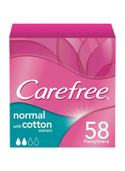 Carefree Cotton Feel Panty Liners, Pack of 58