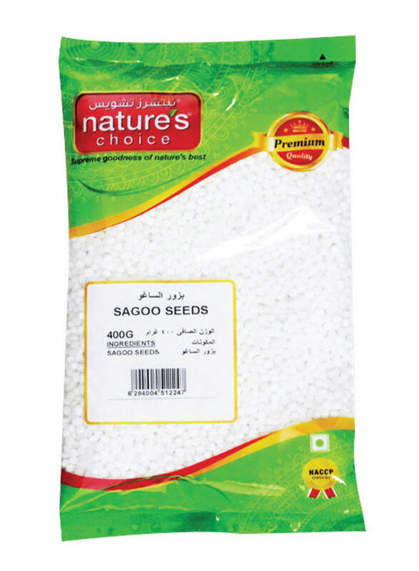 

Natures Choice Nature's Choice Sagoo Seeds Saboodana - 400g