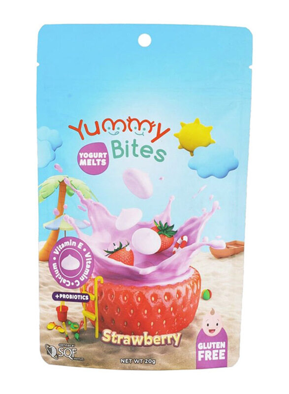 

Yummy Bites Strawberry Yogurt Melts, 20g