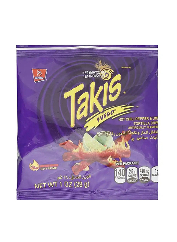 Takis Chips Fuego Papper Lime, 28g