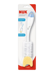 Nuk 2-in-1 Soft Bottle Brush with Sponge, Multicolour