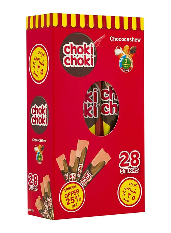 

Choki Choki Chococashew, 28 Sticks