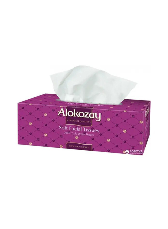 Alokozay Fasial Tissue - 200 Sheets