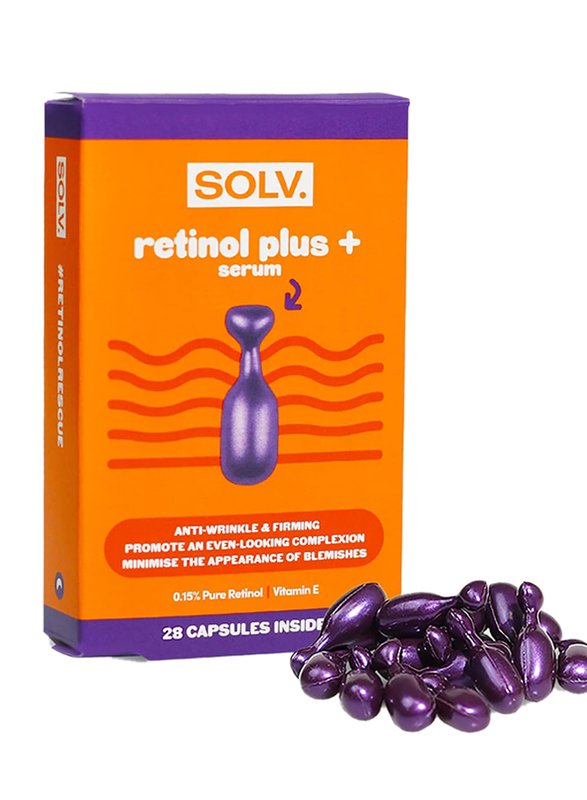 Solv. Retinol Plus + Serum Capsules, 28 Pieces