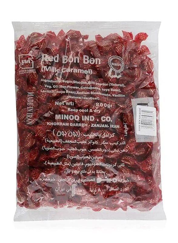 Minoo Red Bon Bon Milk Caramel Candies - 800g