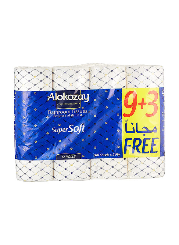 

Alokozay Bathroom Tissue, 2 Ply x 200 Sheets