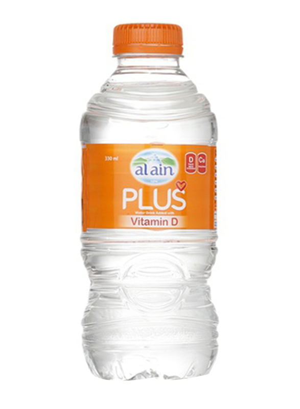 Al Ain Plus Mineral Water with Vitamin D, 330ml