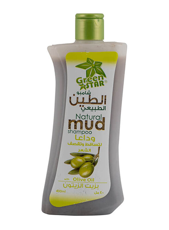 

Green Star Mud Shampoo with Olive Oil for All Hair Types, 400ml