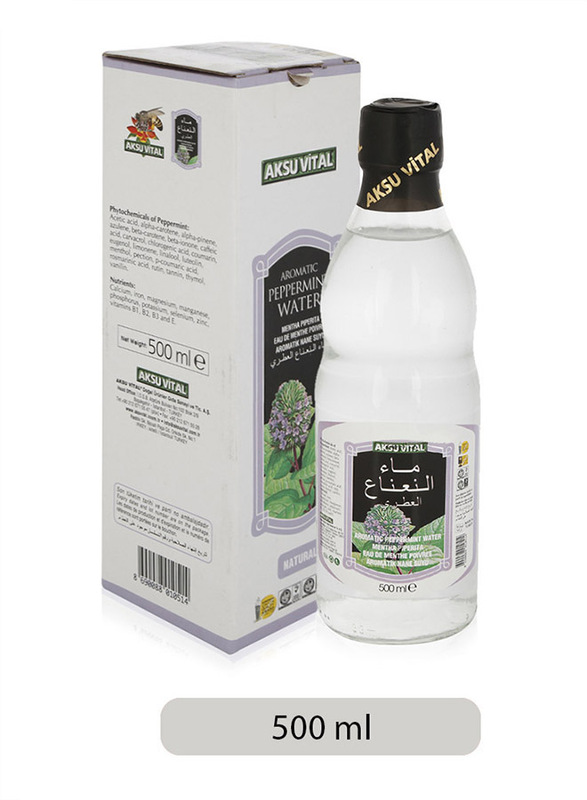 Aksu Vital Aromatic Peppermint Water Bottle, 500ml