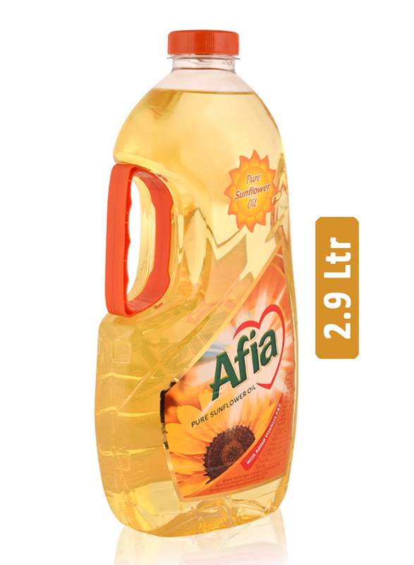 Afia Pure Sunflower Oil, 2.9 Ltr