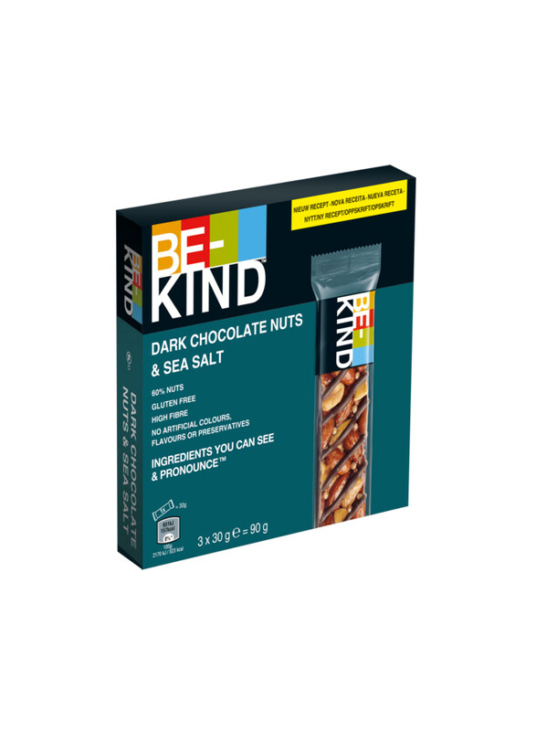 

Be-Kind Be Kind Dark Chocolate Nut Sea Salt Bar - 3 x 30g