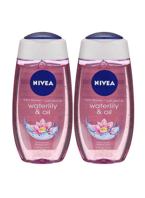 

Nivea Water Lily and Oil Shower Gel for Women, 2 x 250ml