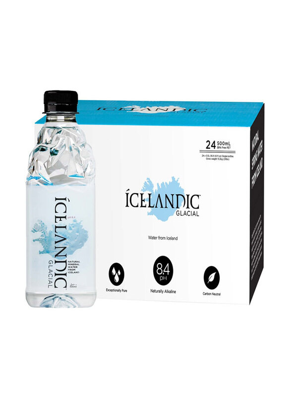 

Icelandic Glacial Natural Mineral Water Pet - 24 x 500ml