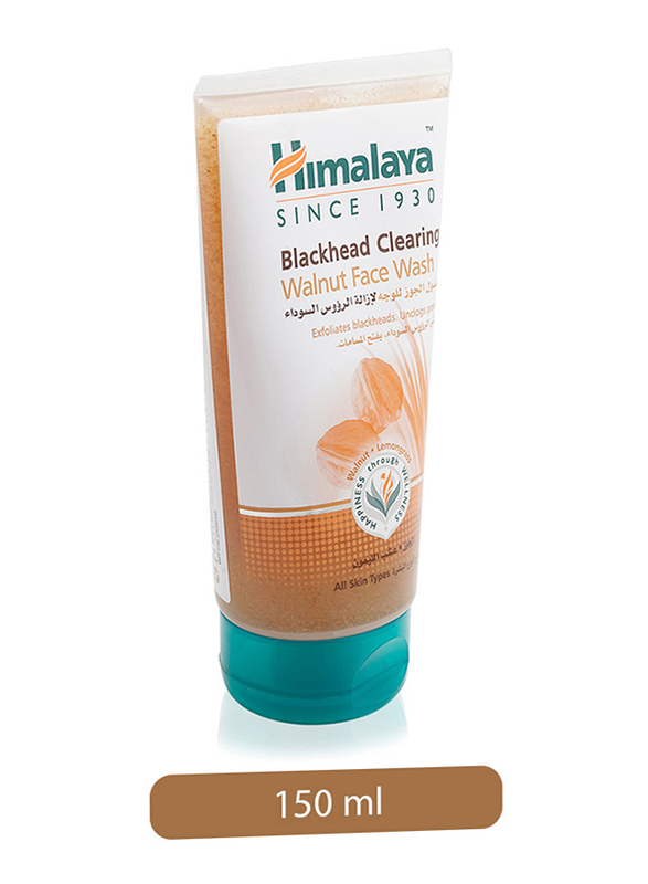 Himalaya Herbals Blackhead Clearing Walnut Face Wash, 150ml