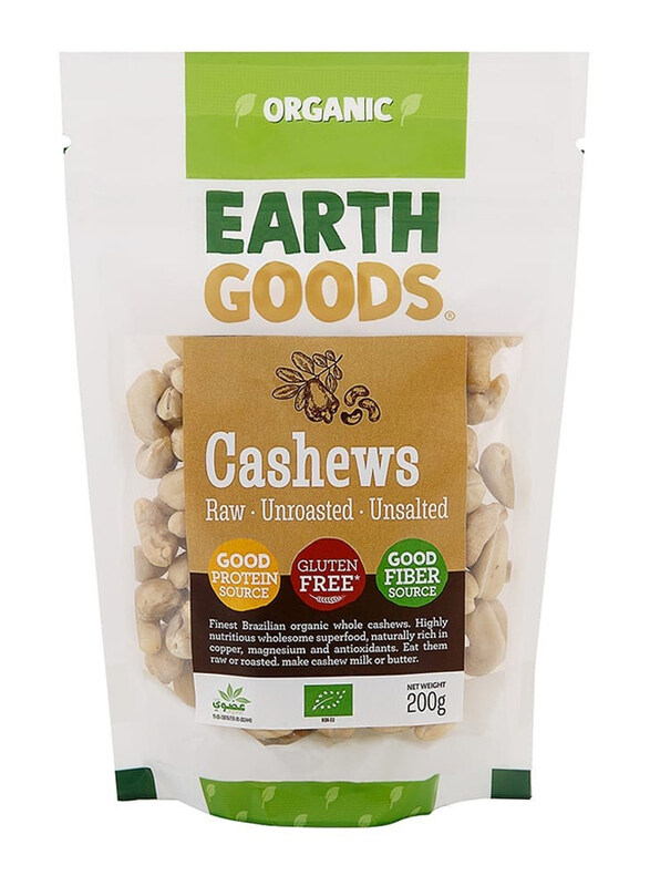 

Earth Goods Organic Cashews, 200g