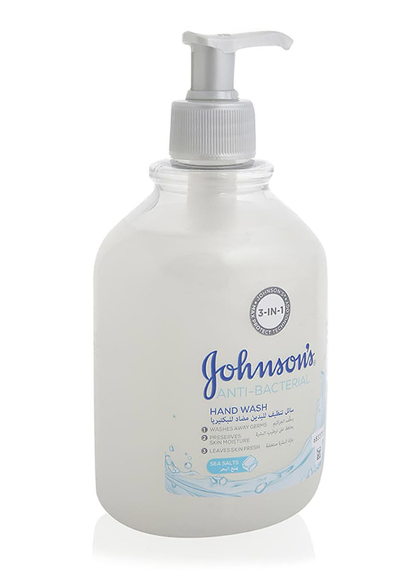 Johnson's 3-in-1 Sea Salts Anti-Bacterial Hand Wash, 500ml