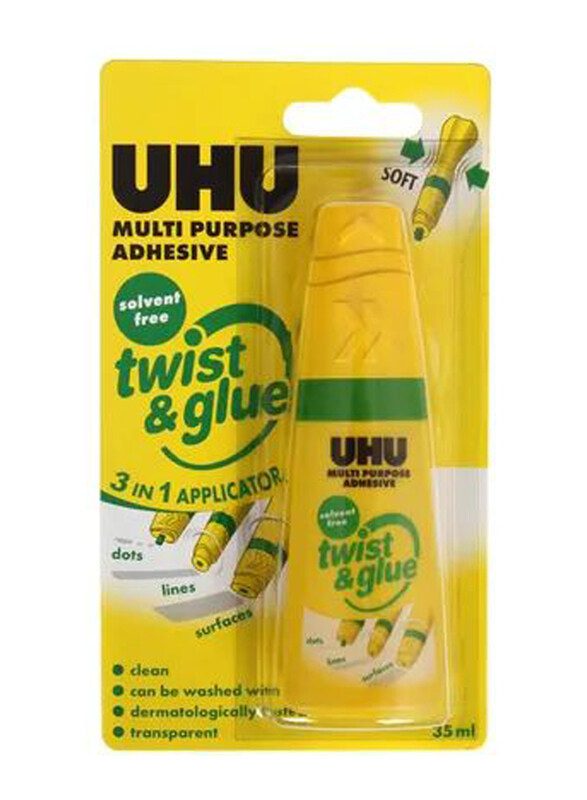 

UHU Twist & Glue, 35ml, Yellow
