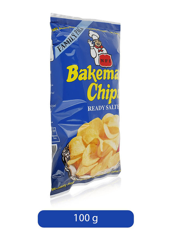 Bakeman's Ready Salted Flavor Potato Chips, 100g