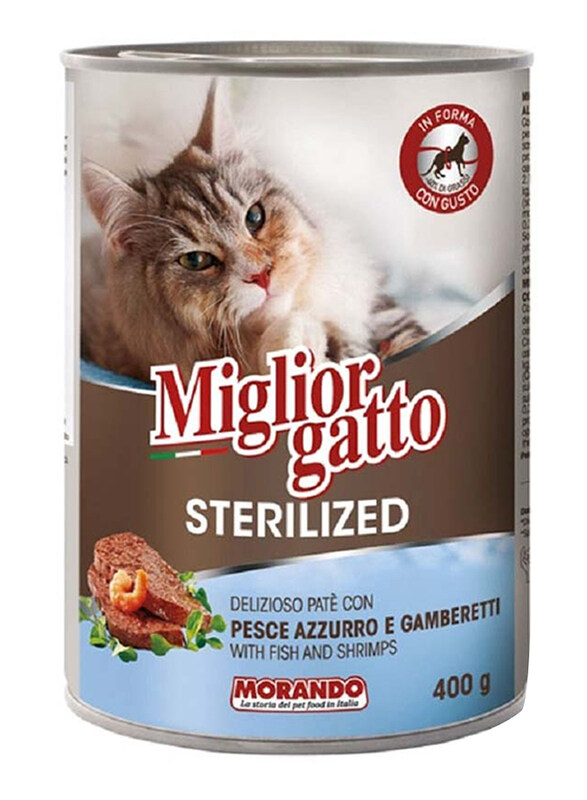 

Miglior Gatto Sterilized Fish and Shrimps Cat Wet food, 400g