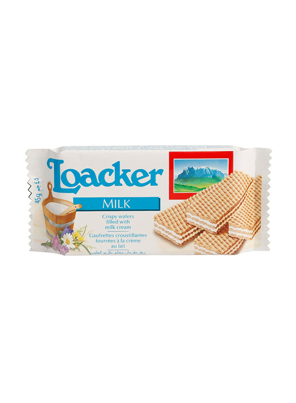 Loacker Wafer Milk, 45g